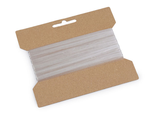 Premium Transparent Silicone Elastic Tape (Lastin) - 5mm & 6mm Matte Non-Slip Framilon for Swimwear, Knitwear, and Shoulder Seams