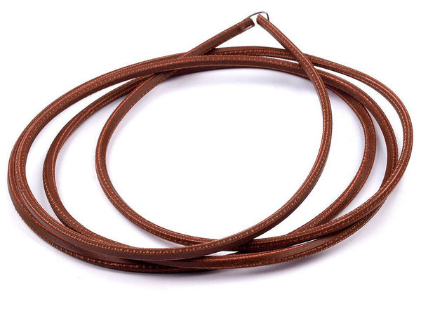 Premium Universal Leather Sewing Machine Belt (172 cm) - Milled Genuine Leather Drive Band with Buckle