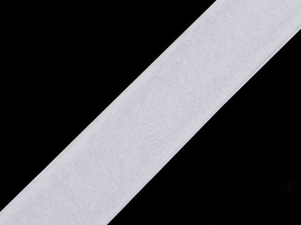 Self-Adhesive Nylon Hook and Loop Tape - Plush Loop Side Only, 20mm Width