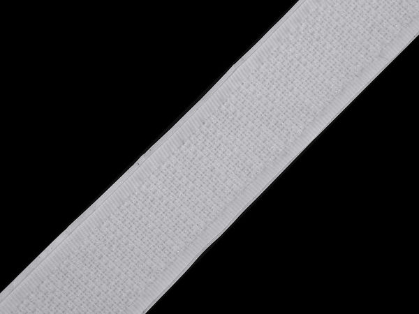 Premium Self-Adhesive Nylon Hook Fastener Tape (20mm, Hook Only) - White