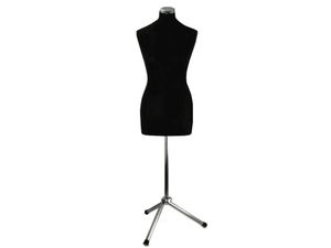 Professional Female Tailor Dressmaker Dummy Mannequin - Size 36-38, Pin-Friendly Foam Bust with Adjustable Metal Stand