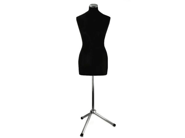 Professional Female Tailor Dressmaker Dummy Mannequin - Size 36-38, Pin-Friendly Foam Bust with Adjustable Metal Stand