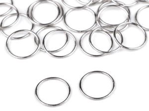 Premium Seamless Metal Rings for Clothing and Handbags - Rustproof Nickel O-Rings (6mm to 15mm)