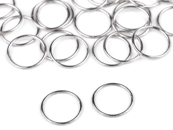 Premium Seamless Metal Rings for Clothing and Handbags - Rustproof Nickel O-Rings (6mm to 15mm)