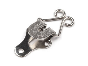 Premium Engraved 2-Piece Metal Garment Hooks - Decorative Fastener for Trousers, Skirts, and Jackets