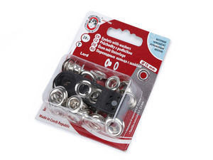 Rust-Proof Metal Grommets and Eyelets with Washers (7mm Inner, 13mm Outer) - Set of 20 with Mini Press Tool