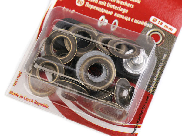 Premium 8mm Metal Eyelets and Grommets Set with Hand Setting Tool (10 Pairs) | Heavy-Duty Hardware for Leathercraft, Canvas & Haberdashery