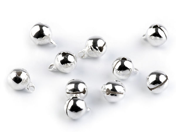 Mini Metal Jingle Bells (8mm) - Premium Craft Bells for Wreaths, Ornaments, and Holiday Decor