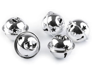 30mm Premium Metal Jingle Bells for Crafts, Holiday Decorations, and DIY Charm Pendants