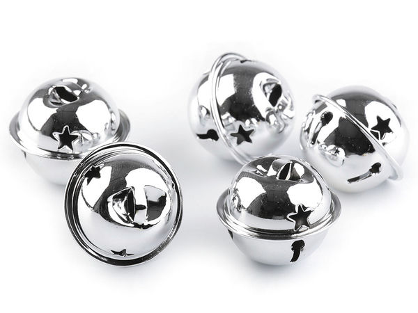 30mm Premium Metal Jingle Bells for Crafts, Holiday Decorations, and DIY Charm Pendants
