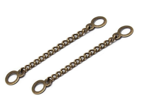 Heavy-Duty Metal Coat Hanging Chain Loop with Sew-On Eyelets for Jackets, Coats, Blazers, and Craft Boxes