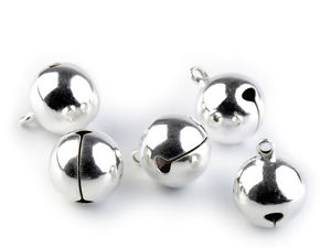 Premium 20mm Metal Jingle Bells - Round Craft Charms & Decorative Pendants for Holiday Crafts and DIY Projects