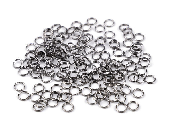 Premium Double Split Rings for Jewelry Making and Haberdashery, 6mm, 20g Pack (Approx. 300 Pcs)