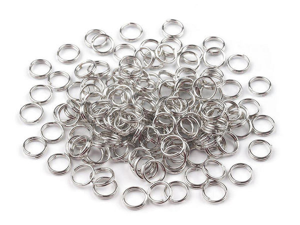 Premium Double Split Rings for Jewelry Making and Haberdashery, 6mm, 20g Pack (Approx. 300 Pcs)