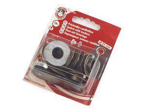 12mm Premium Metal Eyelets and Washers with Mini Press Installation Tool, 10-Pack