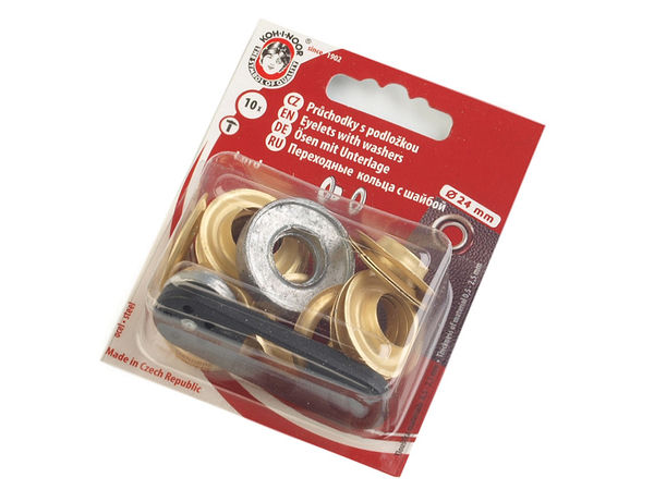 12mm Premium Metal Eyelets and Washers with Mini Press Installation Tool, 10-Pack