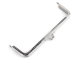 Premium Sew-In Metal Purse Frame, 15.5 x 9 cm, Classic Nickel Finish for Handbag and Wallet Making