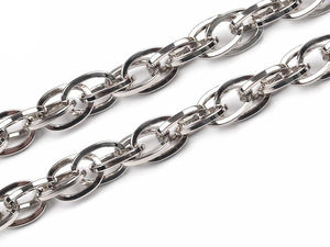 Premium 120cm Nickel Handbag Chain - Sturdy Oval-Link Replacement Strap for Purses, Bags & DIY Crafts (8mm Width)