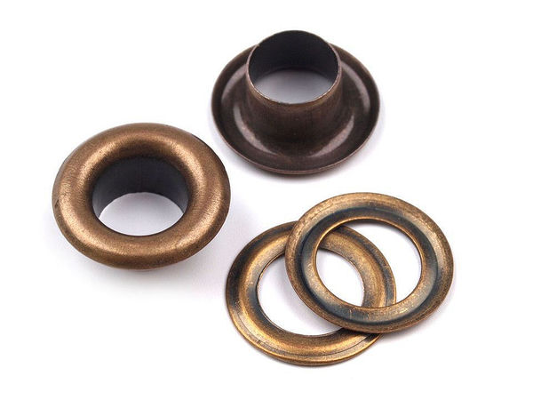 Premium Metal Grommets & Eyelets - 6mm Inner / 11mm Outer Diameter for Leathercraft, Haberdashery, and Textiles