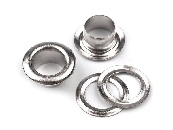 Premium Metal Grommets & Eyelets - 6mm Inner / 11mm Outer Diameter for Leathercraft, Haberdashery, and Textiles