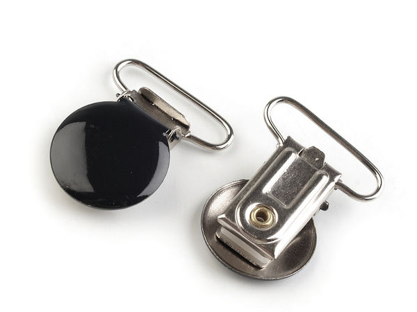 Premium Varnished Metal Suspender Clips (20mm & 25mm) - Heavy-Duty Trouser Braces Hanger