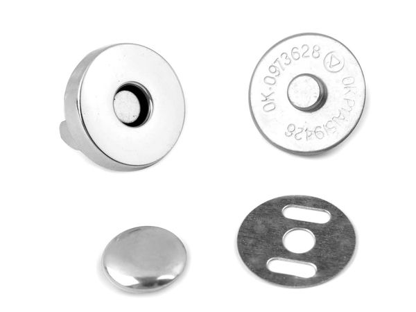 Premium 18mm Magnetic Snap Fasteners - Heavy-Duty Clasp Set for Bags, Purses, and Leathercraft