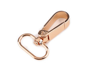 Premium Metal Swivel Snap Hook Carabiner for Bags, Wallets, and Dog Leashes - Fits 20mm and 25mm Straps