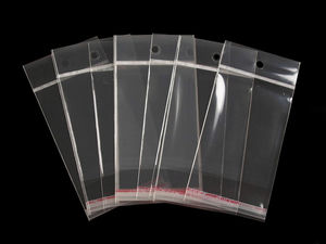 Premium Transparent Self-Adhesive Seal Bags with Hang Hole (7x9 cm)