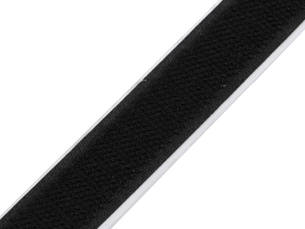 Premium Black Self-Adhesive Hook Fastener Tape (20mm) - High-Strength Nylon Hook-Only Strip