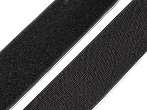 Heavy-Duty Self-Adhesive Hook and Loop Fastener Tape (50mm, Black) - Premium Sticky-Back Roll for Crafts, Medical, and Footwear