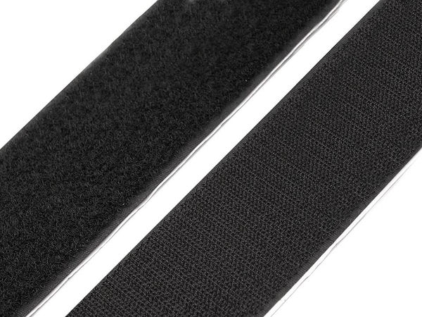 Heavy-Duty Self-Adhesive Hook and Loop Fastener Tape (50mm, Black) - Premium Sticky-Back Roll for Crafts, Medical, and Footwear