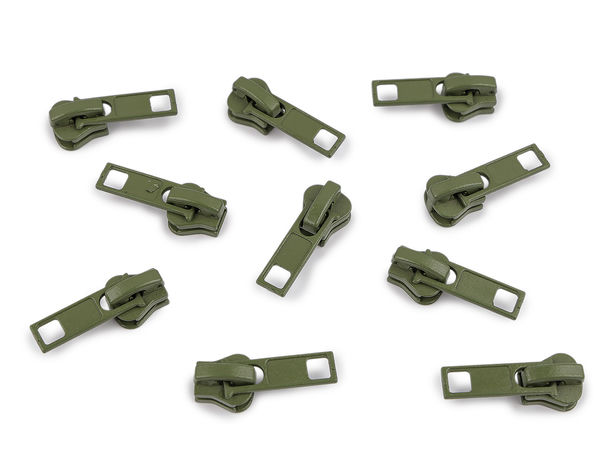 Premium Metal Slider for No. 5 Plastic Zippers - Durable Replacement Pulls for Continuous Zipper Chain