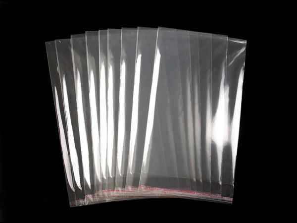 Transparent Self-Adhesive Seal Packaging Bags (17x28 cm) | Premium High-Clarity Resealable Retail Display Sleeves