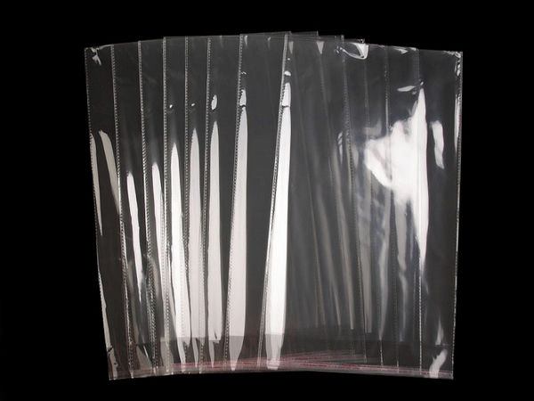 Premium Transparent Self-Adhesive Seal Bags (24 x 39 cm) – High-Clarity Resealable Display & Packaging Bags