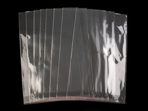 Premium Resealable Transparent Cellophane Bags (26x40 cm) - Self-Adhesive Plastic Display Sleeves
