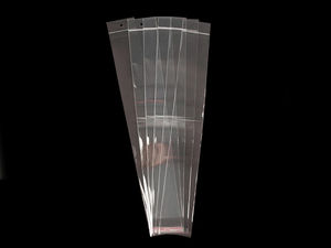 Premium Clear Self-Adhesive Resealable Bags with Hang Hole (7x45 cm)