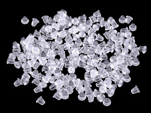 Premium Transparent Silicone Earring Stoppers (3x5 mm) - Soft Safety Backs for Studs and French Hooks