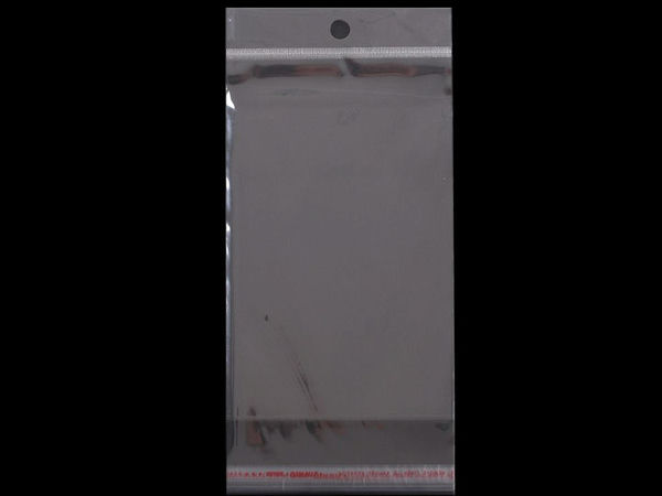 Premium Clear Self-Adhesive Display Bags with Hang Hole (15 x 25.5 cm)