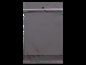 Premium Transparent Self-Adhesive Cellophane Display Bags with Hang Hole (13 x 14 cm) | Retail Packaging for Jewelry & Crafts