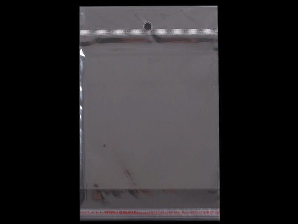 Premium Transparent Self-Adhesive Cellophane Display Bags with Hang Hole (13 x 14 cm) | Retail Packaging for Jewelry & Crafts