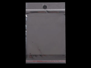 Premium Clear Self-Adhesive Display Bags with Hang Hole (8 x 12 cm)