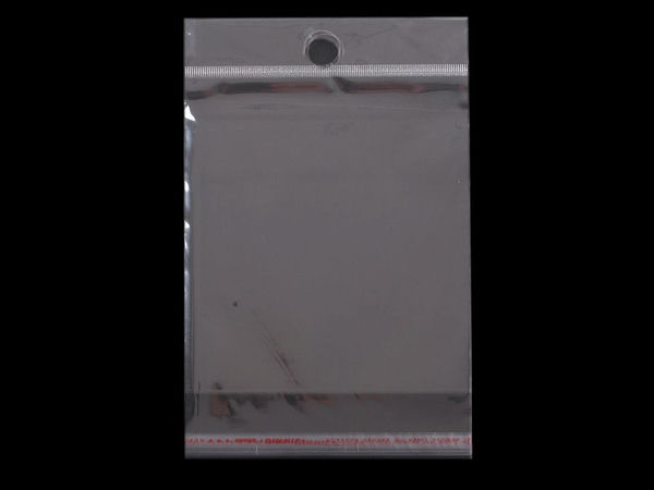 Premium Clear Self-Adhesive Display Bags with Hang Hole (8 x 12 cm)
