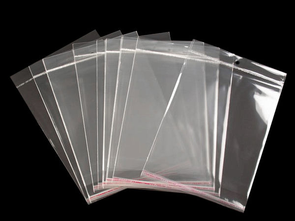 Clear Self-Adhesive Cellophane Display Bags with Hang Hole (20x24 cm) - Premium Resealable Packaging for Jewelry, Crafts & Accessories