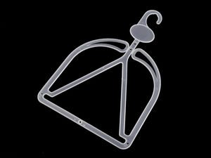 Premium Milk White Plastic Knit Hat Hanger (18 x 26.5 cm) | Retail Display Hook for Beanies & Headwear