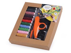 Kit de couture et de réparation portable premium - Nécessaire de mercerie de voyage et d'urgence avec fils, aiguilles, épingles et mètre ruban