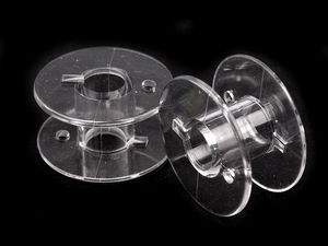 Premium Transparent Bobbins for Łucznik Sewing Machines - High-Quality Thread Winding Spools