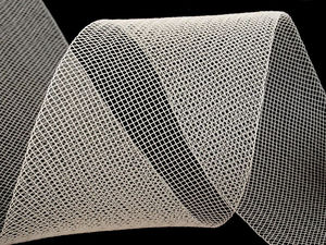 Premium 4.5cm Soft Crinoline Horsehair Braid - Diagonally Woven Ribbon for Millinery, Dress Reinforcement, and Crafts