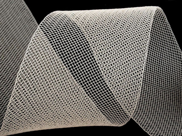 Premium 4.5cm Soft Crinoline Horsehair Braid - Diagonally Woven Ribbon for Millinery, Dress Reinforcement, and Crafts
