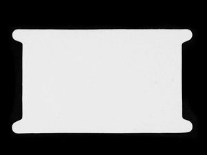 Premium Cardboard Winding Cards for Ribbons, Braids, and Lace (12.5 x 22.5 cm) - White, Value Pack