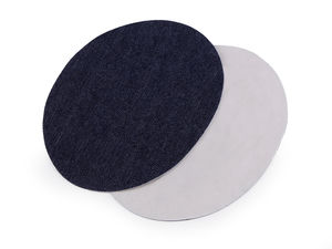 Premium Oval Denim Iron-On Patches for Clothing Repair and Customization (11x14 cm, 2-Pack)